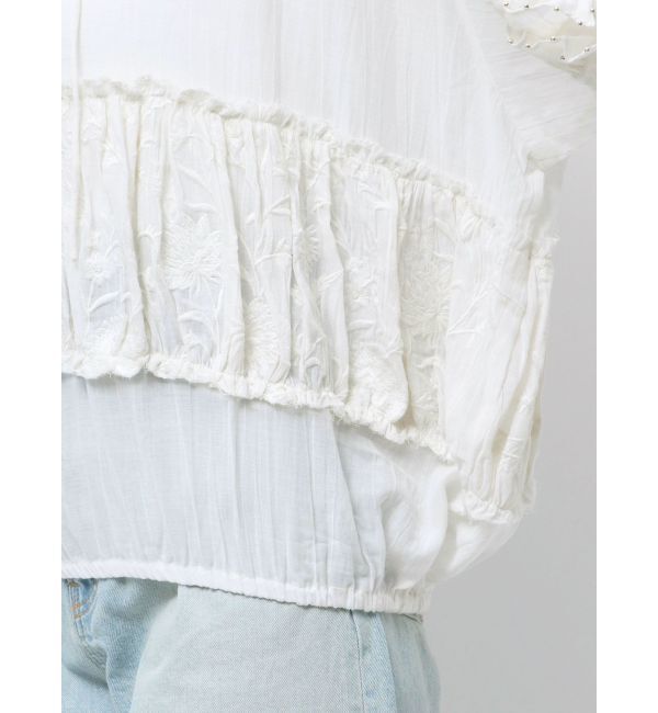 Ungrid「ビーズデザインスリーブボリュームブラウス」|シャツ・ブラウス|