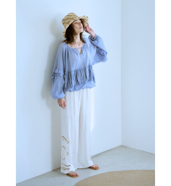 Ungrid「ビーズデザインスリーブボリュームブラウス」|シャツ・ブラウス|