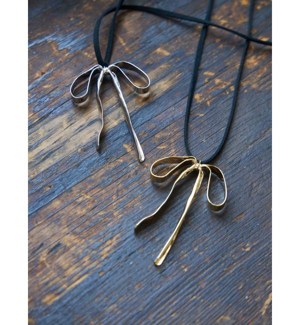 LAGUNAMOON「メタルリボンチョーカー」|ネックレス|