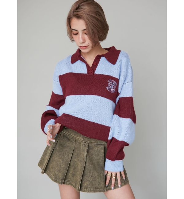 EVRIS「ワンポイントラガーニットトップス」|ニット・セーター|