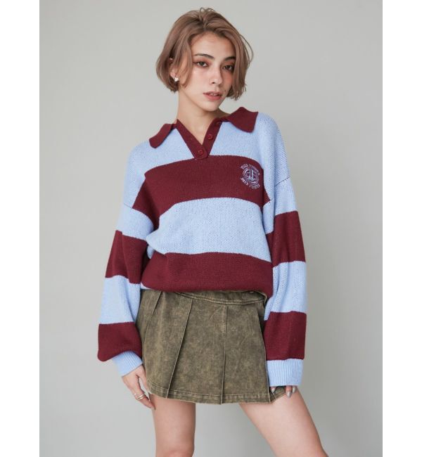 EVRIS「ワンポイントラガーニットトップス」|ニット・セーター|