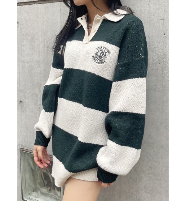 EVRIS「ワンポイントラガーニットトップス」|ニット・セーター|