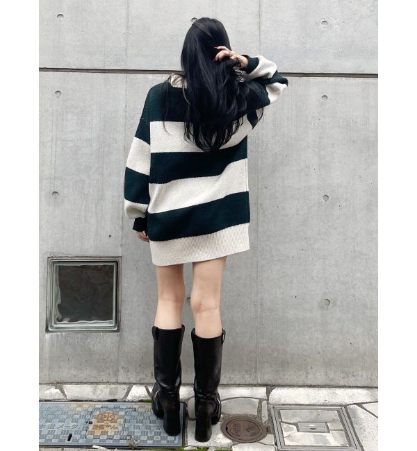 EVRIS「ワンポイントラガーニットトップス」|ニット・セーター|