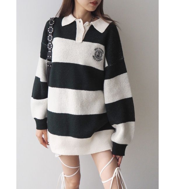 EVRIS「ワンポイントラガーニットトップス」|ニット・セーター|