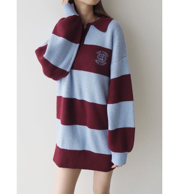 EVRIS「ワンポイントラガーニットトップス」|ニット・セーター|