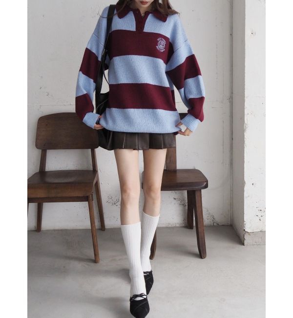 EVRIS「ワンポイントラガーニットトップス」|ニット・セーター|