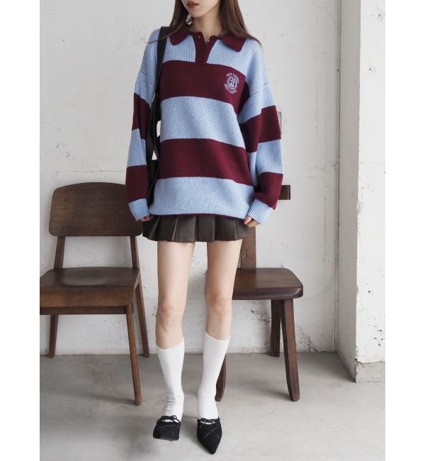 EVRIS「ワンポイントラガーニットトップス」|ニット・セーター|