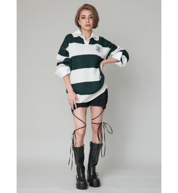 EVRIS「ワンポイントラガーニットトップス」|ニット・セーター|