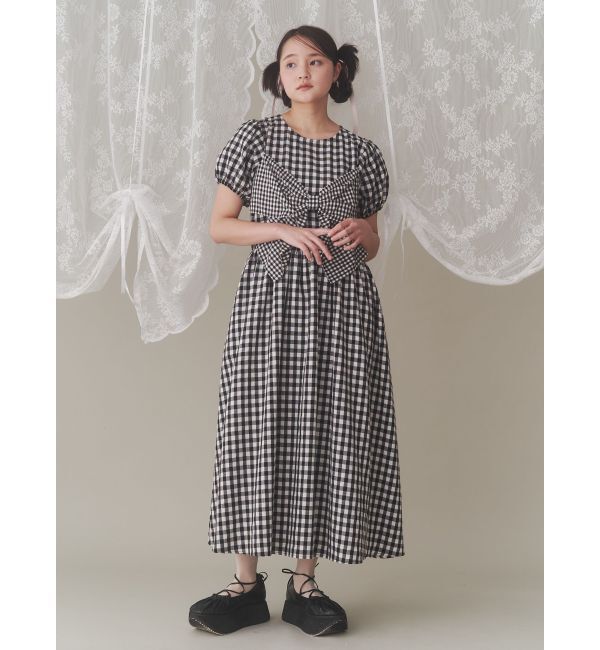 merry jenny「ギンガムリボンワンピース」|ワンピース|