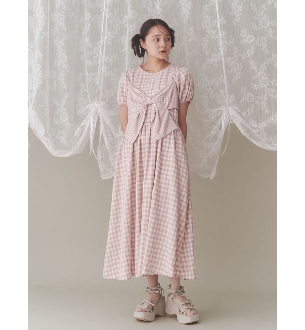 merry jenny「ギンガムリボンワンピース」|ワンピース|