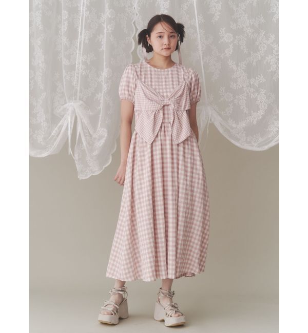 merry jenny「ギンガムリボンワンピース」|ワンピース|