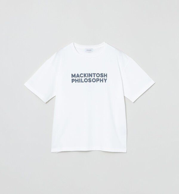 MACKINTOSH PHILOSOPHY「【WEB&一部店舗限定】フロッキーロゴTシャツ」|Tシャツ・カットソー|ホワイト&times;ネイビー