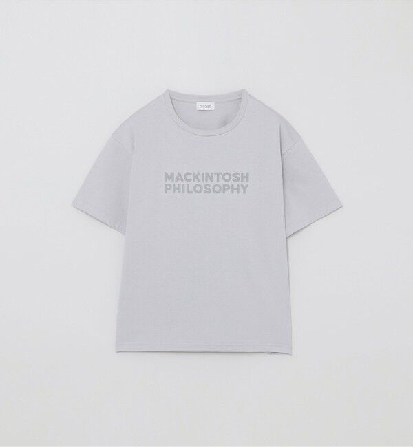 MACKINTOSH PHILOSOPHY「【WEB&一部店舗限定】フロッキーロゴTシャツ」|Tシャツ・カットソー|グレー&times;グレー