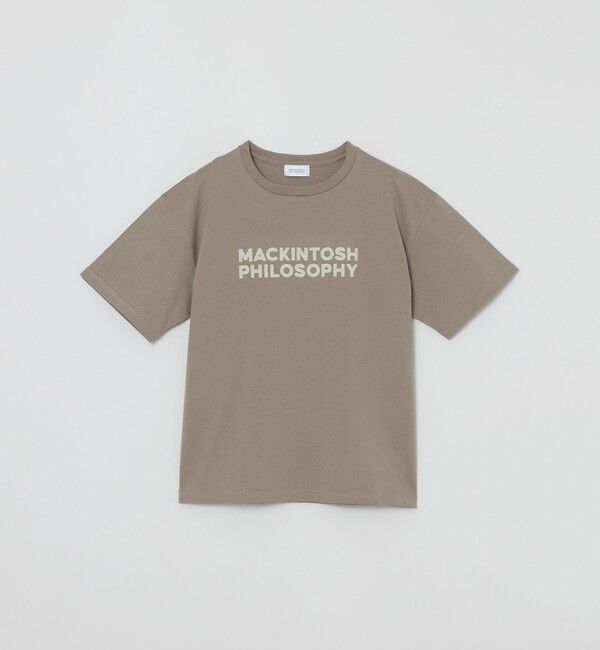 MACKINTOSH PHILOSOPHY「【WEB&一部店舗限定】フロッキーロゴTシャツ」|Tシャツ・カットソー|ブラウン&times;ベージュ