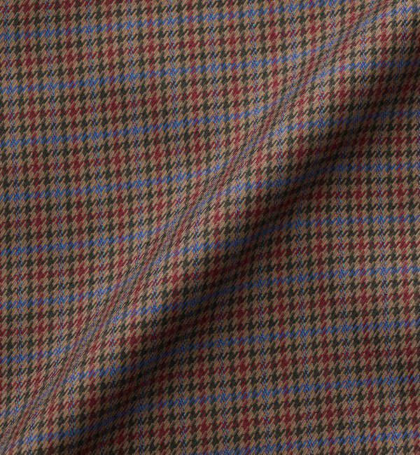  「バイマテリアルチェックコンビ フードジャケット」|ブルゾン・スタジャン|