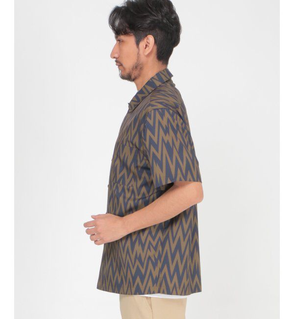 ikka「ジオメトリックプリントシャツ」|シャツ・ブラウス|