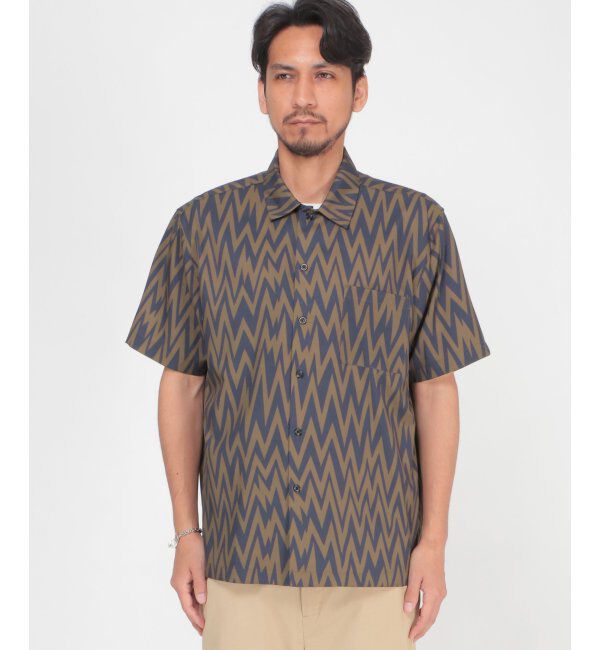 ikka「ジオメトリックプリントシャツ」|シャツ・ブラウス|