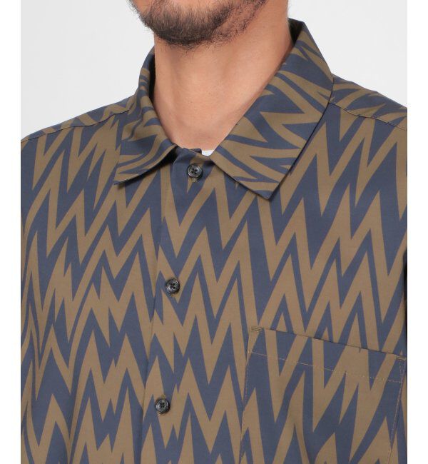 ikka「ジオメトリックプリントシャツ」|シャツ・ブラウス|