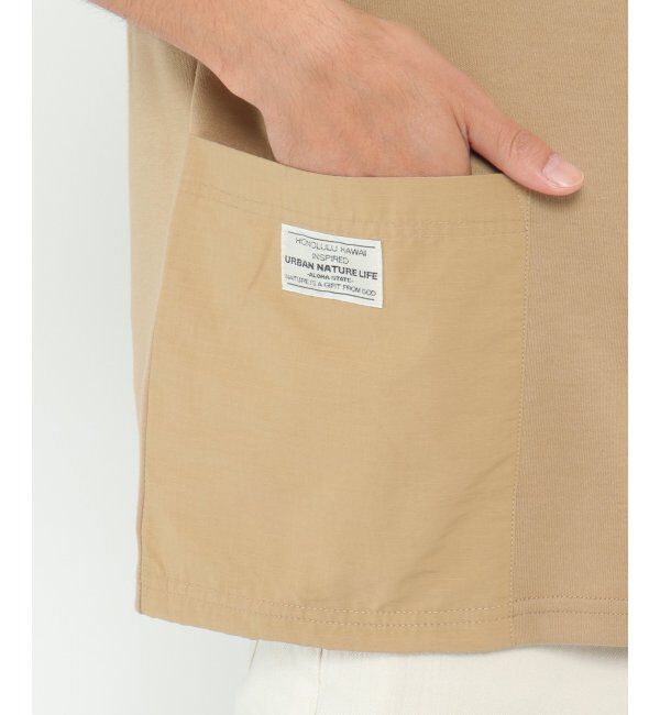 ikka「URBAN NATURE LIFE アーバンネイチャーライフ ダブルポケットTシャツ」|Tシャツ・カットソー|