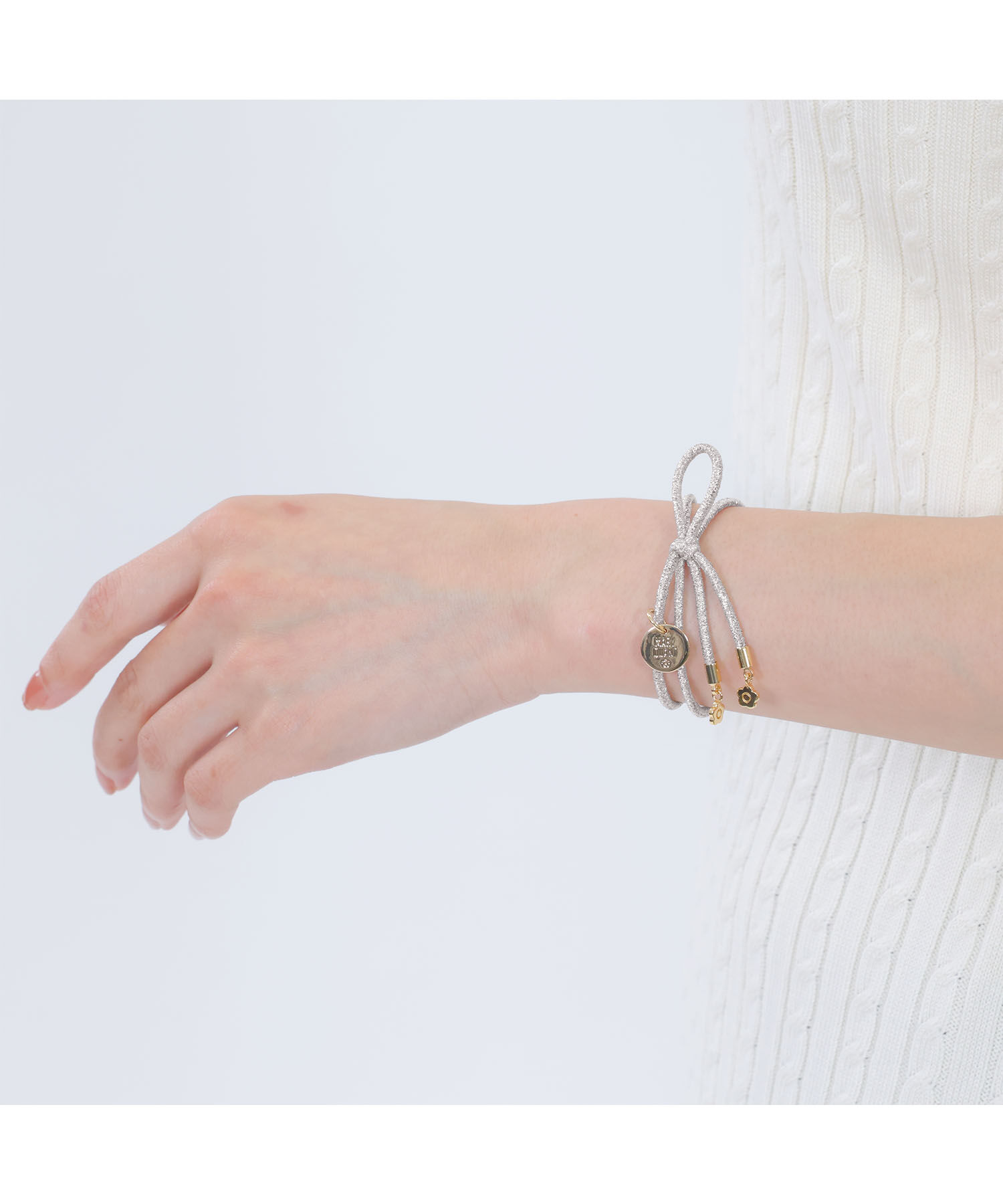 MARY QUANT「デイジーメタルエンド ヘアゴム」|ヘアゴム・シュシュ|シルバー