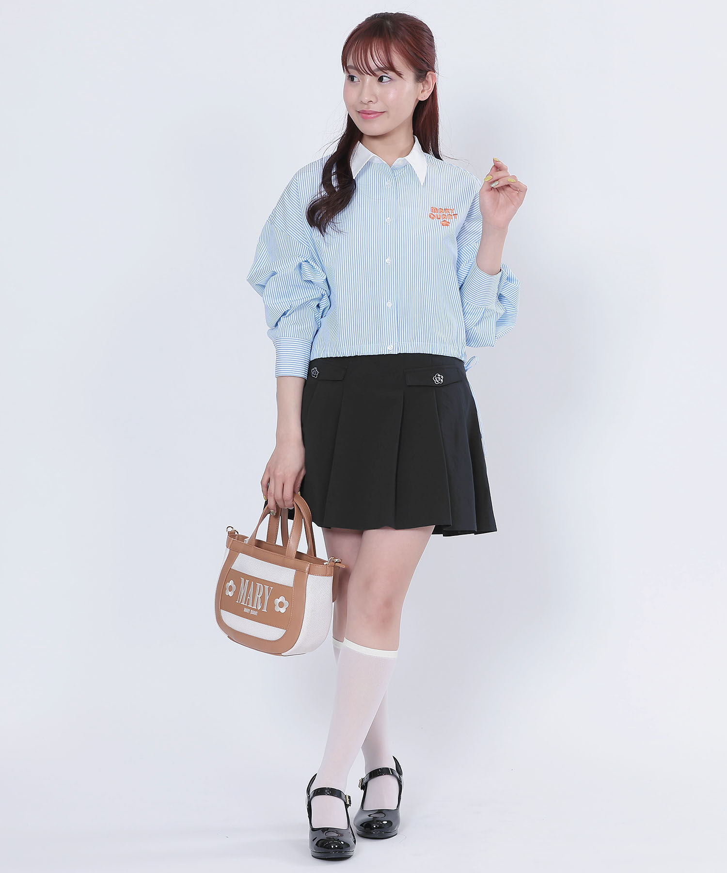 MARY QUANT「リボンポイントシアー ソックス」|ソックス|