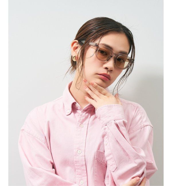  「【WEB限定】 Zoff｜JOURNAL STANDARD relume ウェリントン型 サングラス UVカット ジャーナルスタンダード」|サングラス|薄グレー