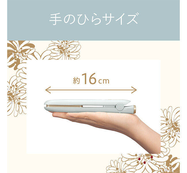 PAUL&JOE「モバイルストレートアイロン（給電式）ブルー」|ヘアスタイリング|