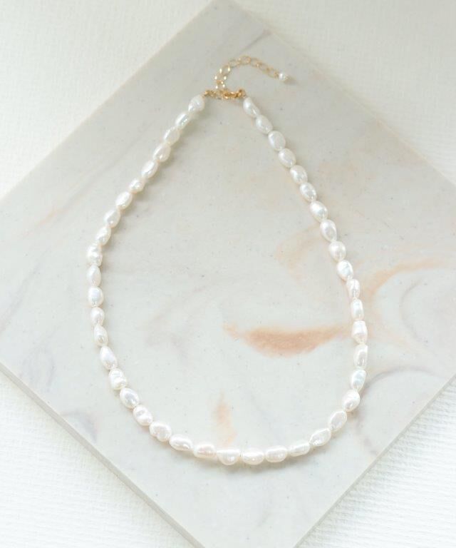  「beau temps K14GF 淡水パール バロックショート ネックレス」|ネックレス|