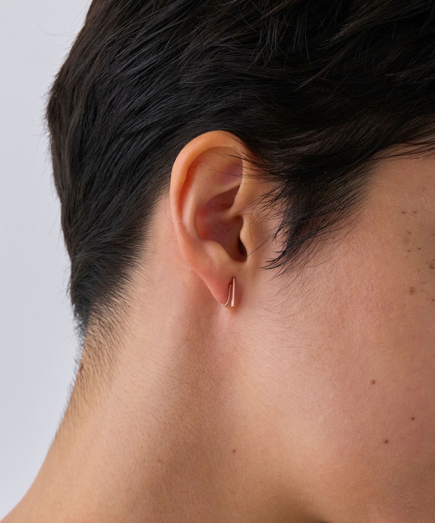 JUPITER「【シリーズ累計販売 1000点突破！】【K10PG】2way淡水パール&times;バーイヤリング/リバーシブル」|イヤリング|