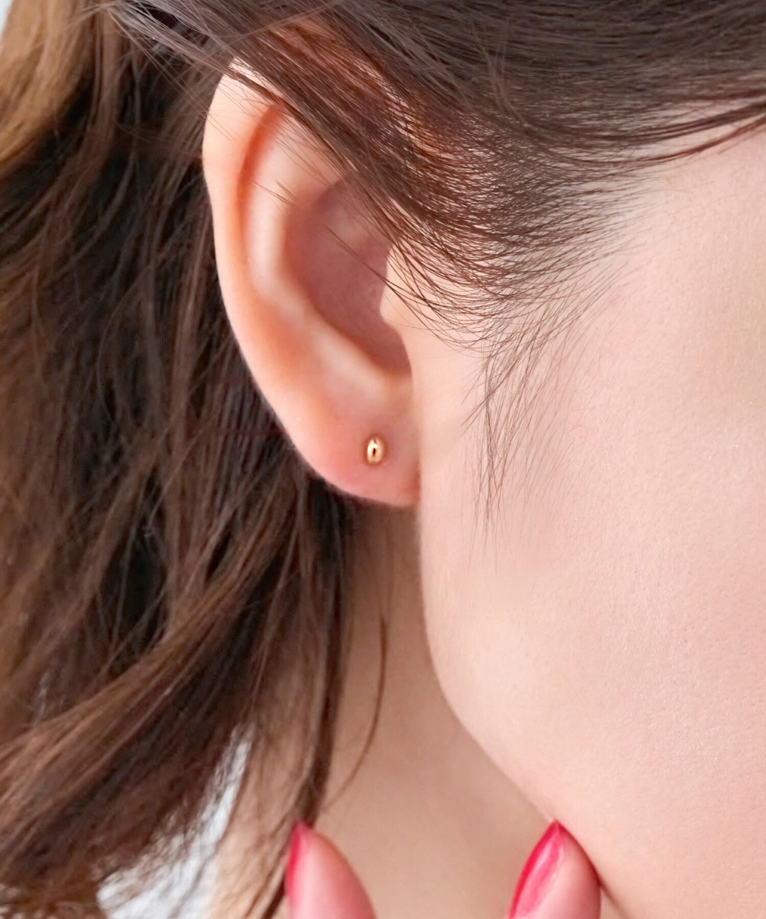 Phoebe「【K10】プチオーバルピアス／BOXつき」|ピアス|