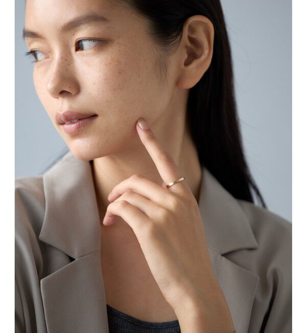 Jouete「[レイヤー] K10YG リング フラット」|リング|