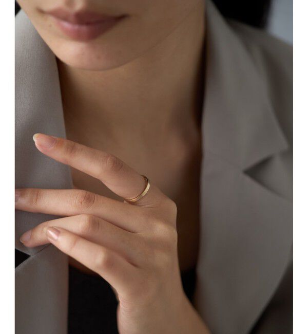 Jouete「[レイヤー] K10YG リング フラット」|リング|