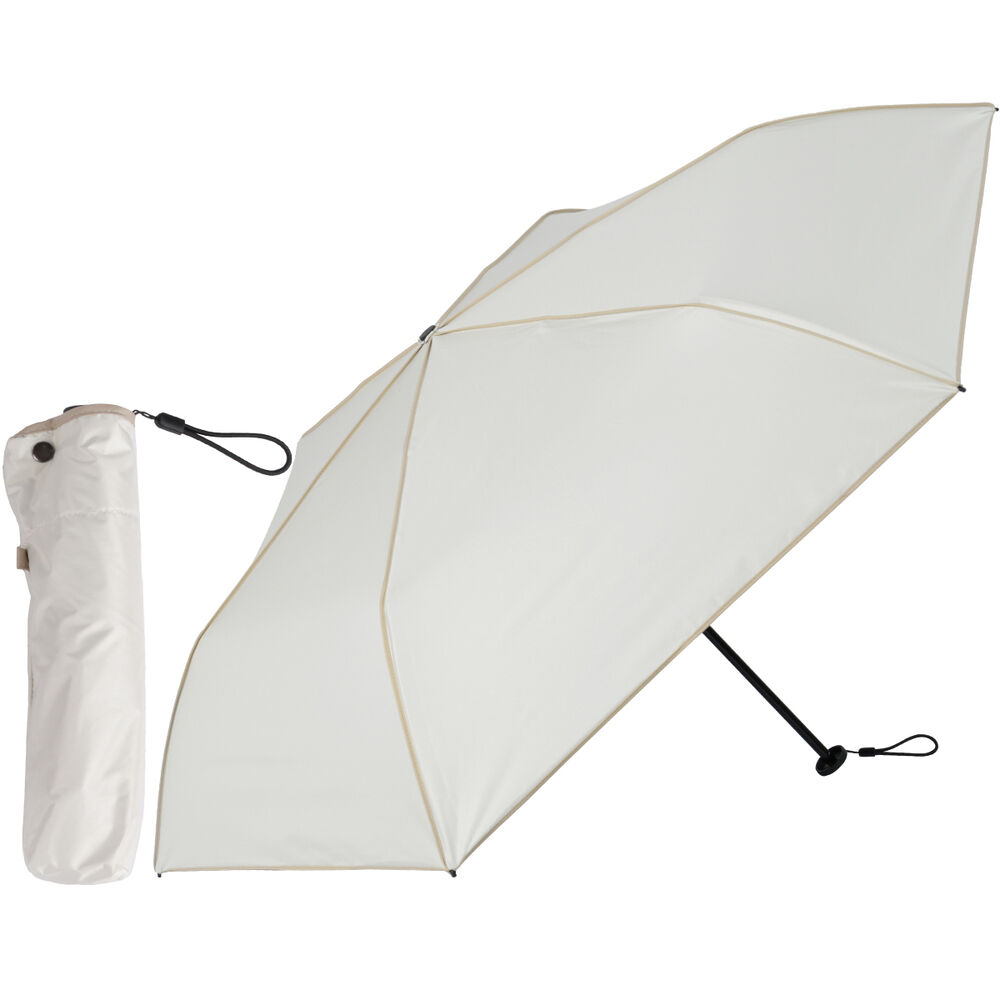 BACKYARD FAMILY「KIZAWA 日傘 UVカット 100 通販 超軽量カーボン傘 折りたたみ日傘 折り畳み日傘」|傘|ホワイト1