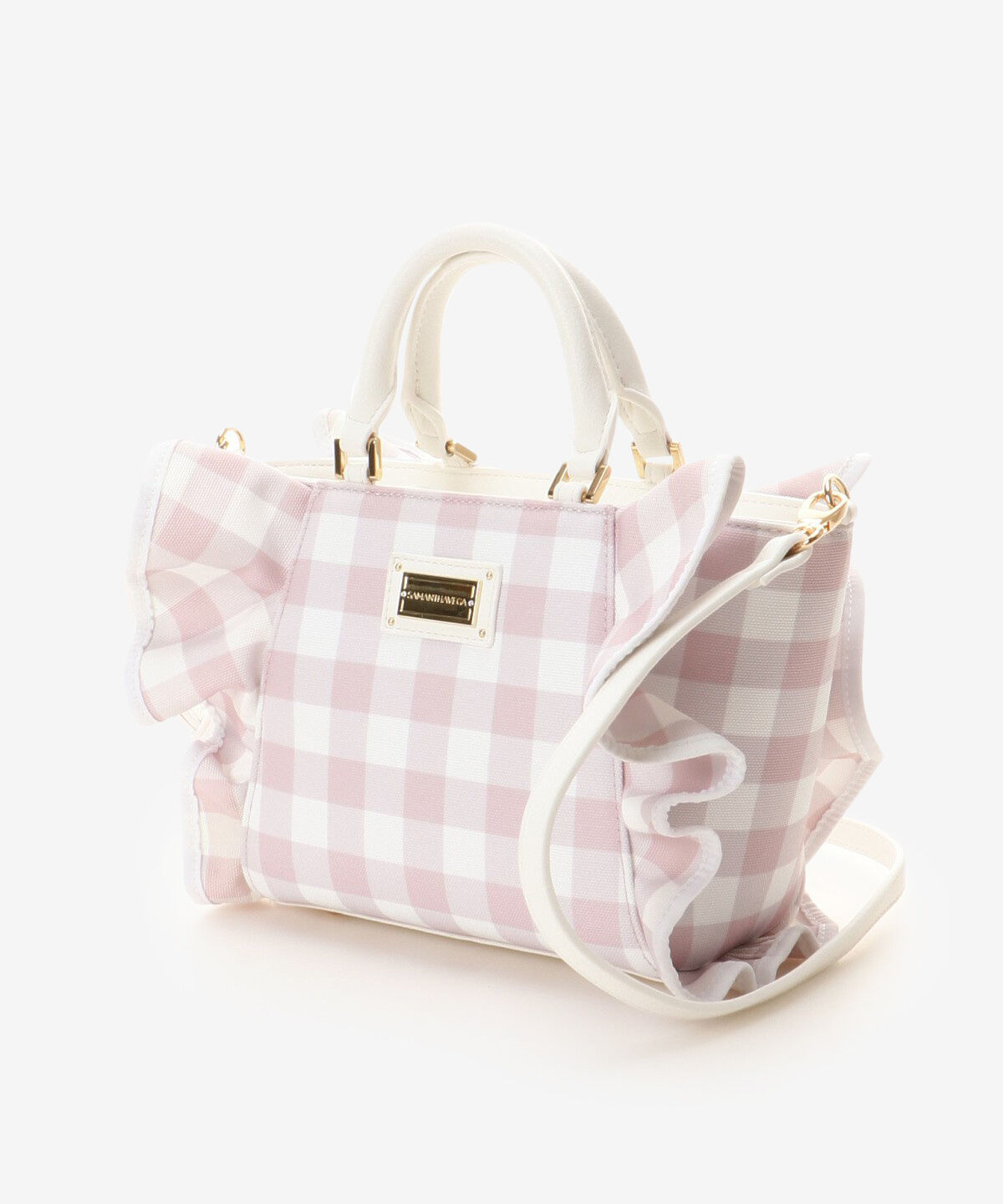 Samantha Vega「チェックフリルハンドバッグ（小）」|ハンドバッグ|