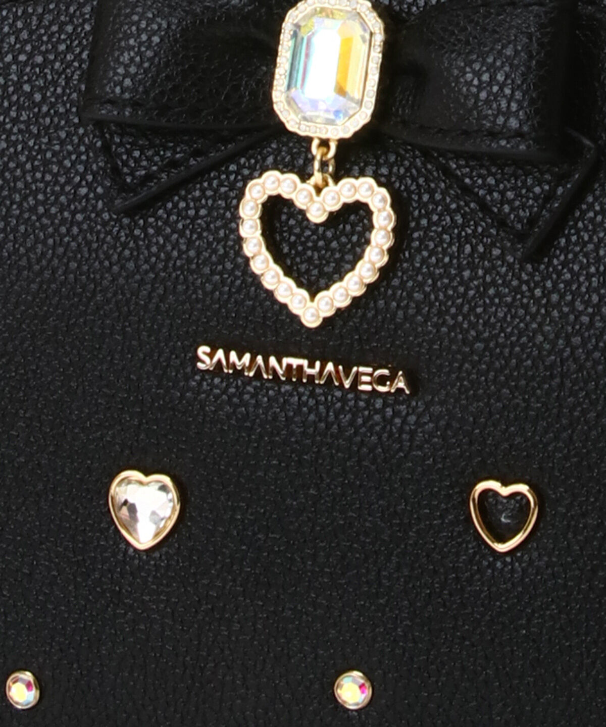 Samantha Vega「サイドレースアップリボンビジューミニフラッター」|ショルダー・メッセンジャー|