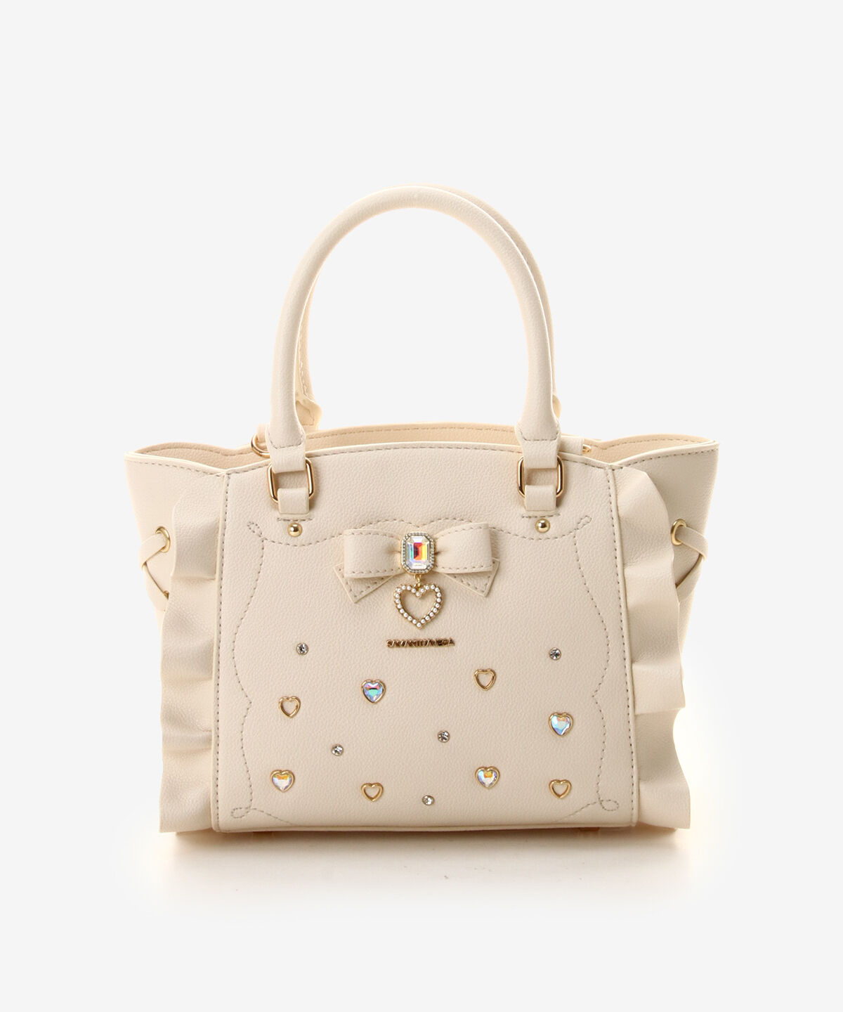 Samantha Vega「サイドレースアップリボンビジューミニフラッター」|ショルダー・メッセンジャー|