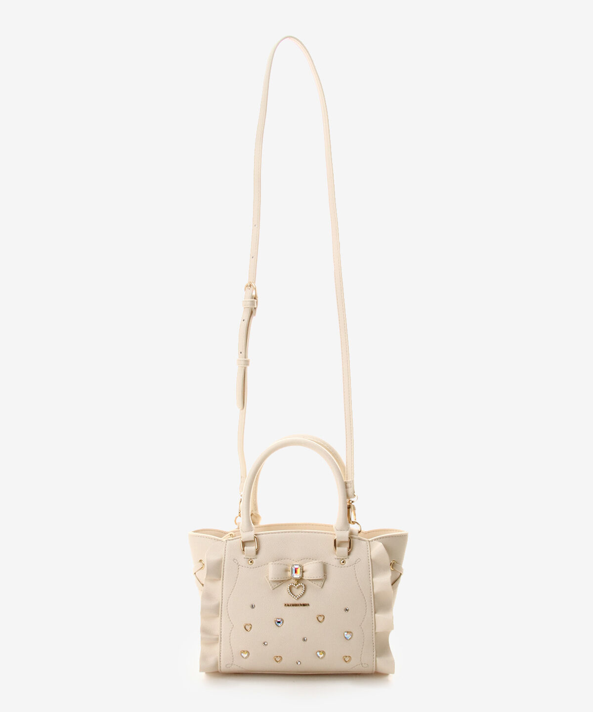 Samantha Vega「サイドレースアップリボンビジューミニフラッター」|ショルダー・メッセンジャー|