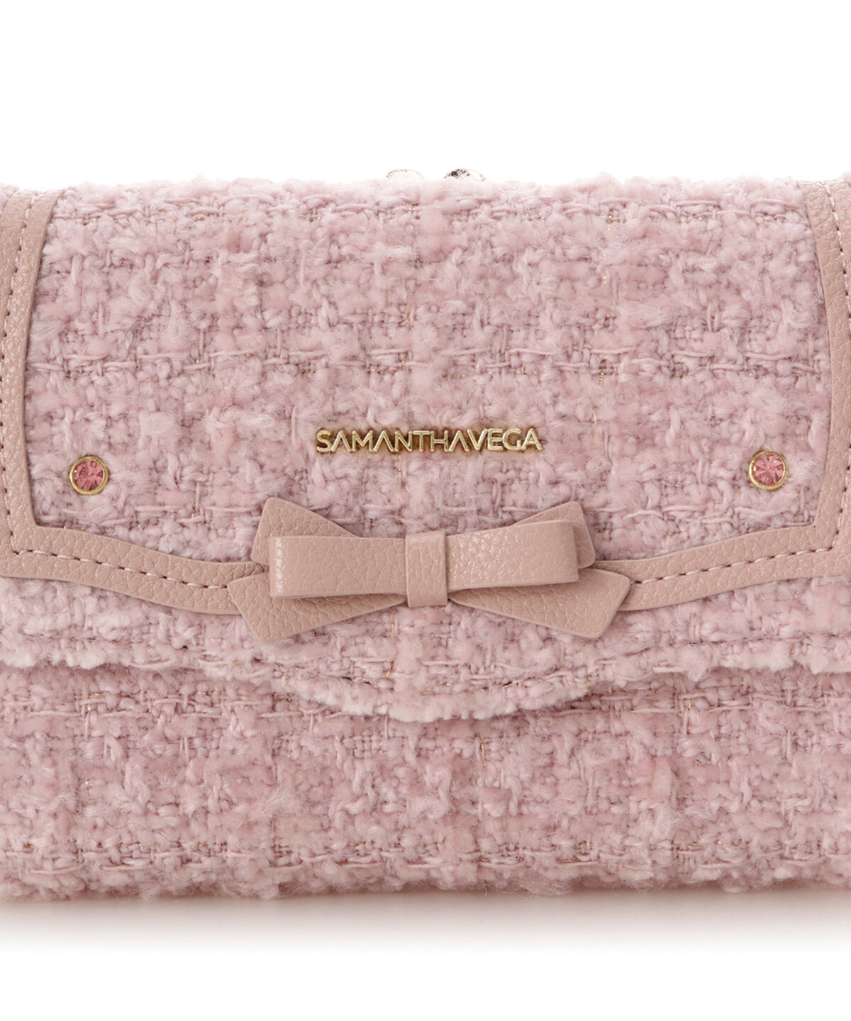 Samantha Vega「ソリッドリボンツイード折財布」|財布|