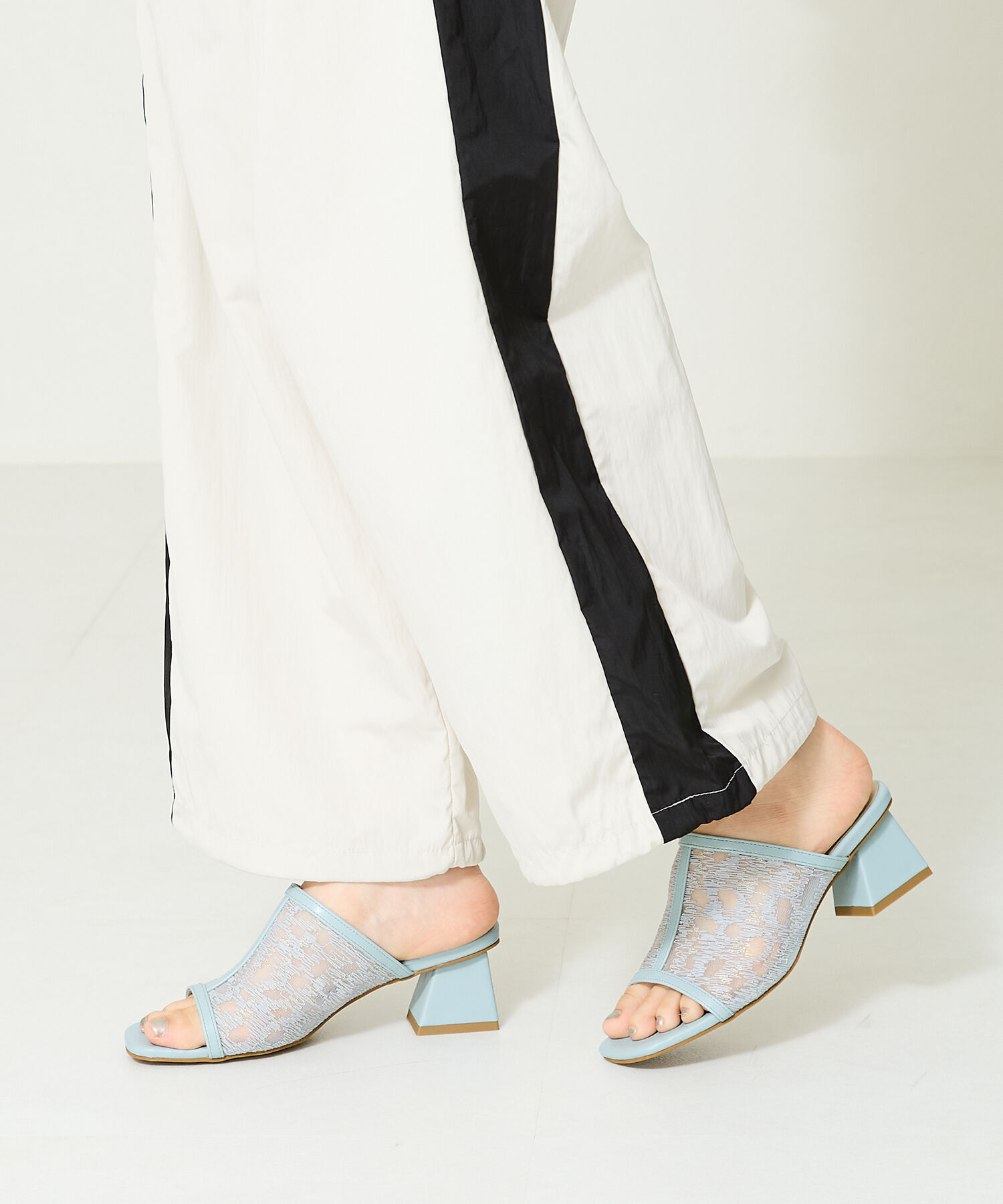 ORiental TRaffic「パイピングデザインチュールサンダル/41228」|サンダル|BLUE