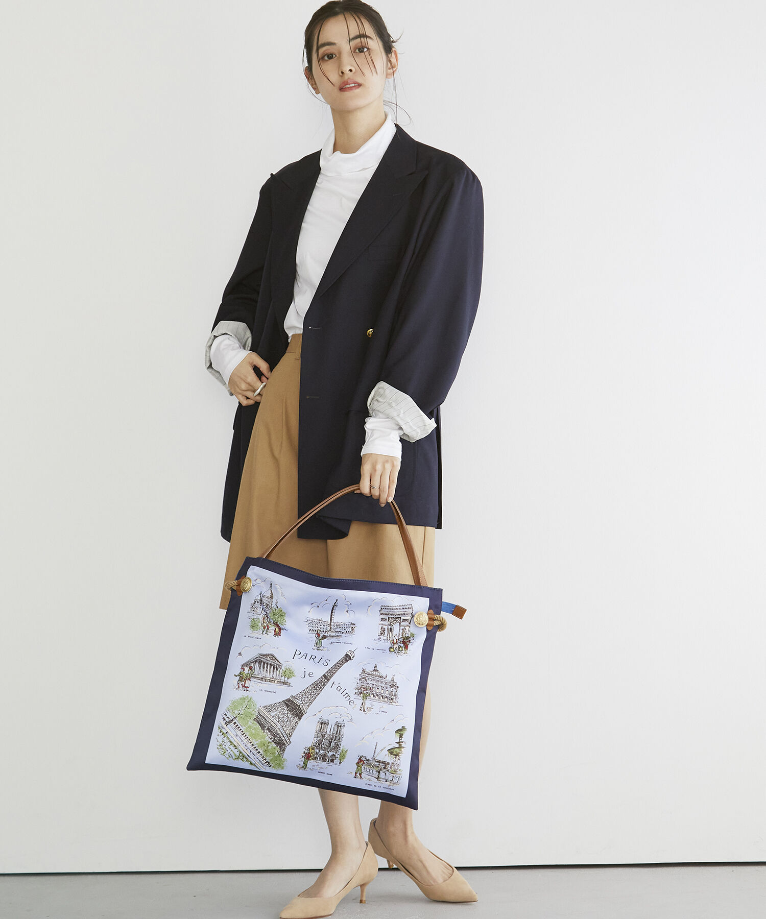 TOPKAPI TREASURE「【TREASURE TOPKAPI】 【アーカイブ】マイルドサテン スカーフ パネル柄 トートバッグ 2023」|トートバッグ|