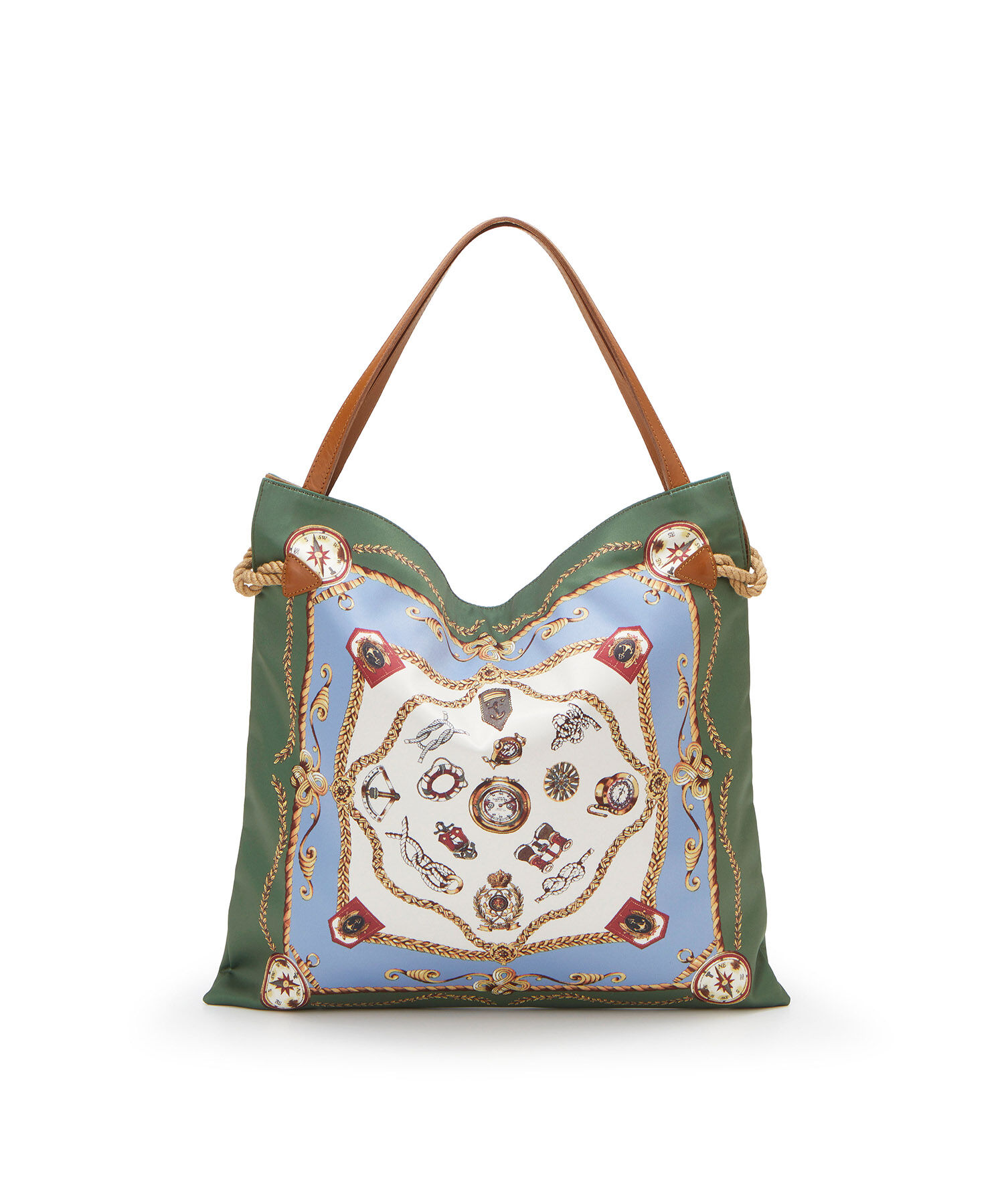 TOPKAPI TREASURE「【TREASURE TOPKAPI】 【アーカイブ】マイルドサテン スカーフ パネル柄 トートバッグ 2023」|トートバッグ|