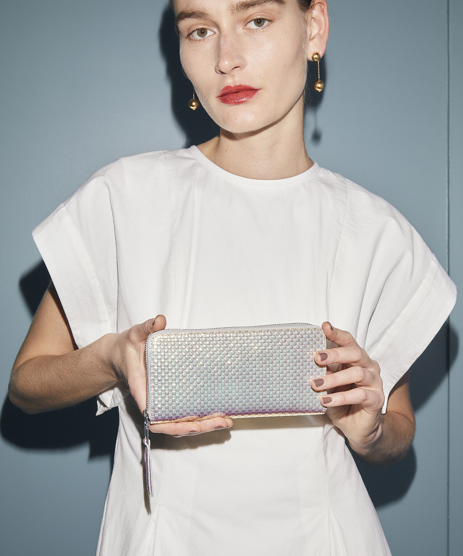 TOPKAPI TREASURE「【TREASURE TOPKAPI】エンボスレザー ホログラム ラウンド 長財布」|財布|