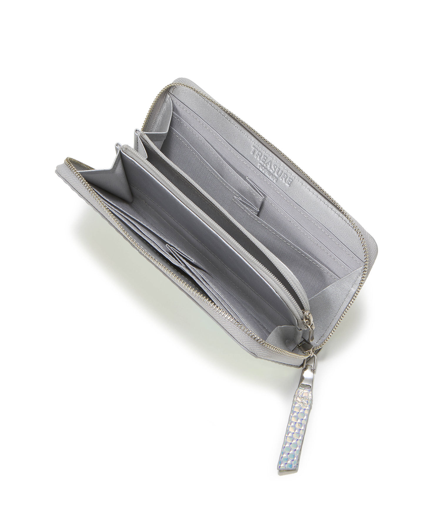 TOPKAPI TREASURE「【TREASURE TOPKAPI】エンボスレザー ホログラム ラウンド 長財布」|財布|