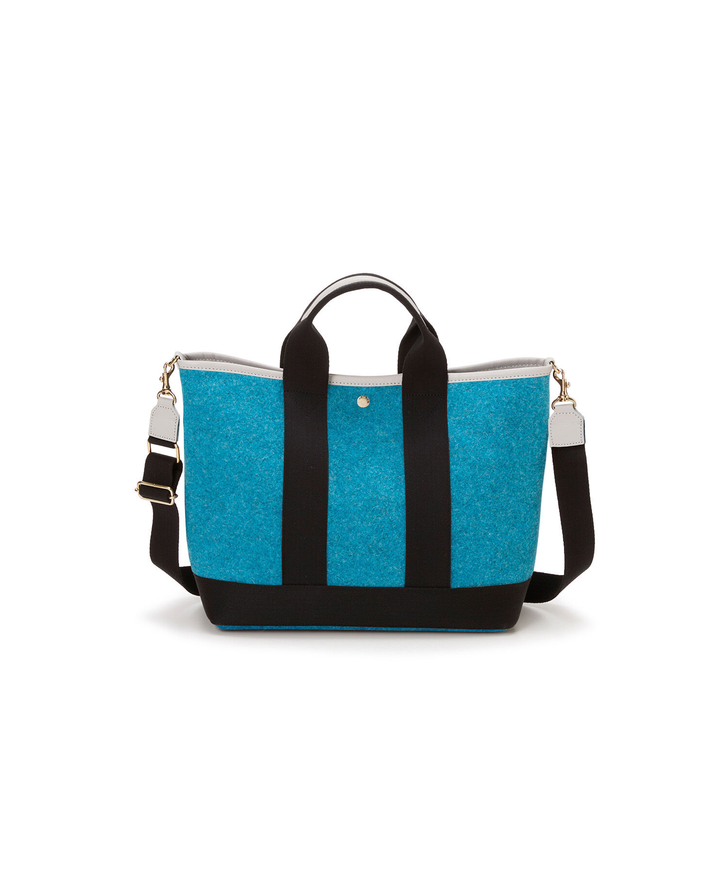 TOPKAPI BREATH「【Breath TOPKAPI】イタリアンフェルト ショルダー付 A4 トートバッグ L」|トートバッグ|ターコイズブルー