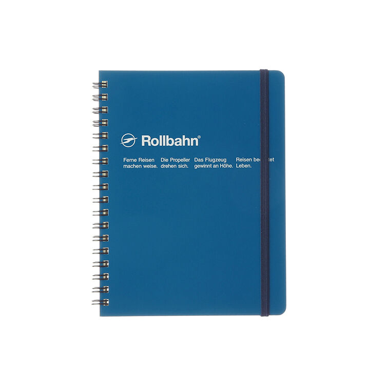 Rollbahn「ロルバーンポケット付メモL」|ステーショナリー|ブルー