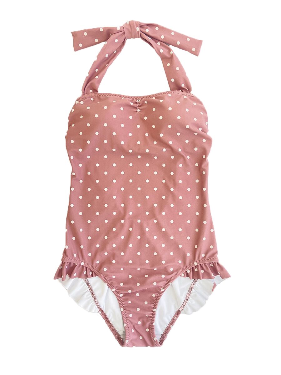 PEAK&PINE「レトロドット柄ワンピース水着」|コンビネゾン|