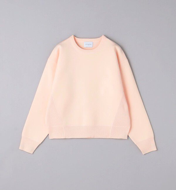 UNITED ARROWS「スウェットライク クルーネック ニットプルオーバー」|ニット・セーター|