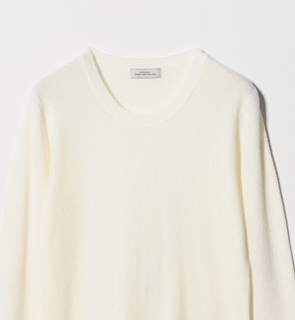 UNITED ARROWS green label relaxing「リブ ニット クルーネック プルオーバー ウォッシャブル」|ニット・セーター|