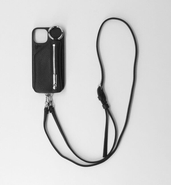 BEAUTY&YOUTH UNITED ARROWS「＜ajew＞CADENAS ストラップ iPhone14/16e共通対応ケース」|モバイルケース|BLACK