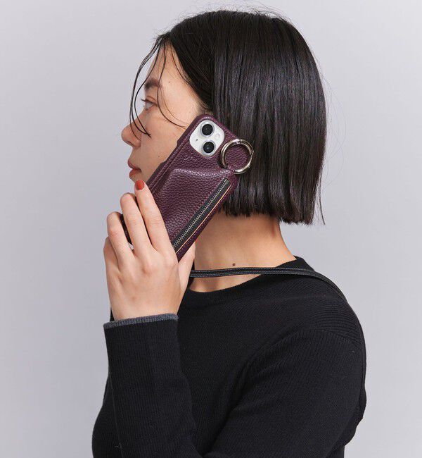 BEAUTY&YOUTH UNITED ARROWS「＜ajew＞CADENAS ストラップ iPhone14/16e共通対応ケース」|モバイルケース|DK.BROWN